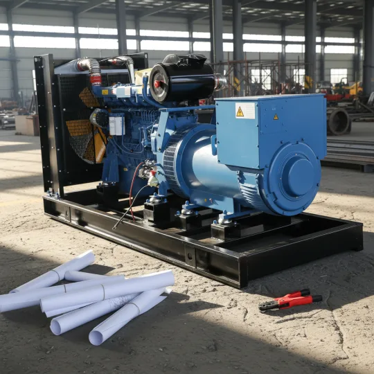 Open Frame Diesel Generator Set 100kVA 250kVA 1500RPM Three Phase for Industrial Factory Mining Construction Site