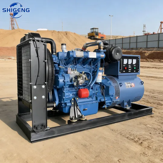 Heavy Duty Structure 50KW Open Frame Diesel Generator Set Remote Start 50Hz Easy Maintenance Continuous Operation Industrial