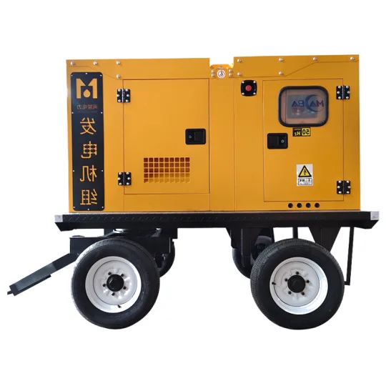 Cummins diesel generator set 100KVA fully automatic ATS four-wheel mobile generator single-phase three-phase dual-voltage
