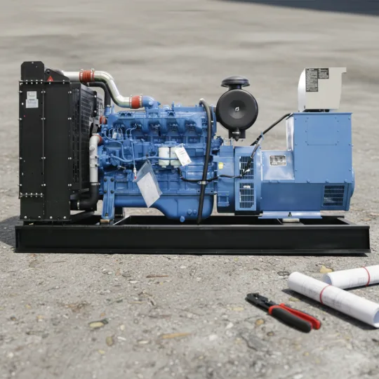 3 Phase 220V Open Frame Diesel Generator for Commercial Building Backup